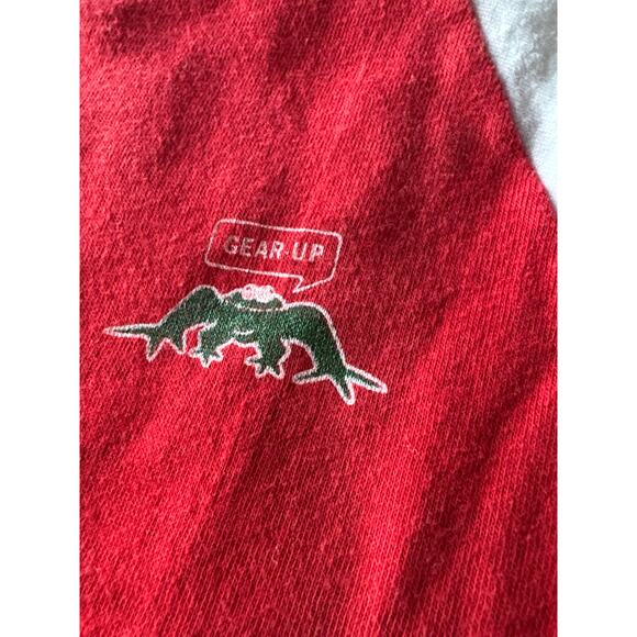 Vintage ‘82 Gear-Up Cycling M College Lane Single Stitched Red Ringer Tee - Picture 4 of 7